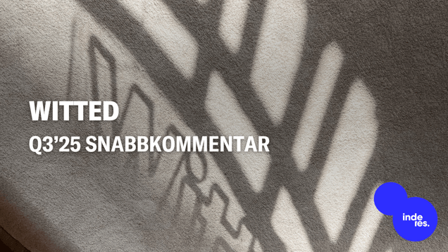 Witted Q3’25 snabbkommentar: Ett motsägelsefullt kvartal