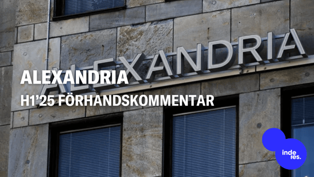 Alexandria H1’25 förhandskommentar: Försäljningsmässigt har året börjat bra