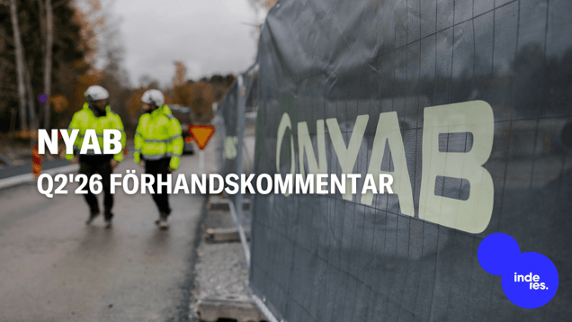 NYAB Q2'26 förhandskommentar: Tillväxten accelererar i takt med att projekt övergår till utförande