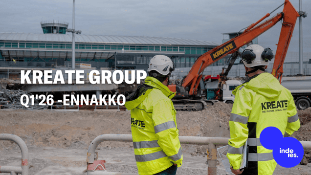 Kreate Group Q1'26 -ennakko: Tilauskanta pullistelee