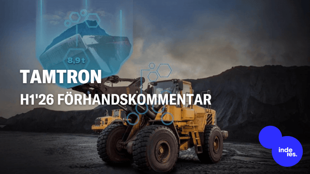 Tamtron H1'26 förhandskommentar: Orderstocken har sannolikt minskat