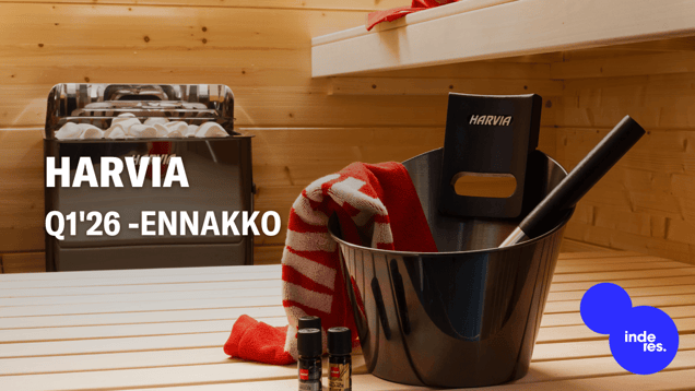 Harvia Q1'26 -ennakko: Odotamme tuloksen laskevan vahvasta vertailukaudesta