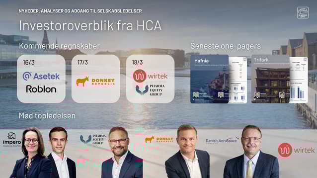 Mød ledelsen i Donkey Republic og Wirtek, og stil spørgsmål til dagens investorpræsentationer