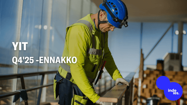 YIT Q4'25 -ennakko: Takaisin kasvu-uralle