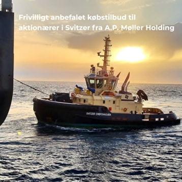 Frist for accept af A.P. Møller Holdings købstilbud til aktionærer i Svitzer udløber på onsdag