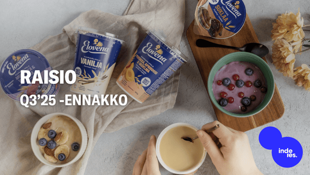 Raisio Q3’25 -ennakko: Kuluttajatuotteet vetävät tuloskasvua