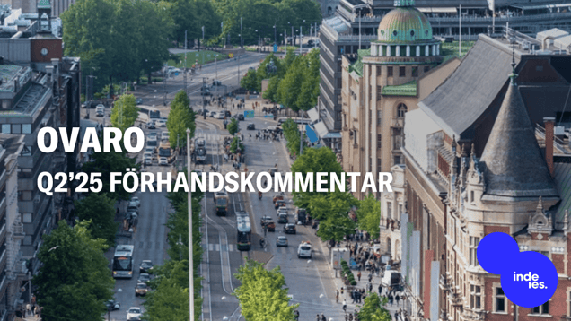 Ovaro Q2’25 förhandskommentar: Starkt resultat att vänta tack vare fastighetsförsäljningen