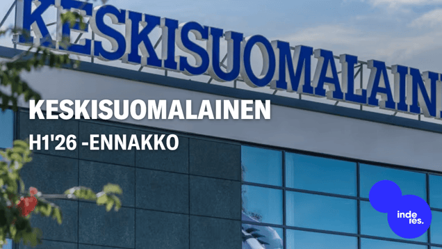 Keskisuomalainen H1'26 -ennakko: Tulostaso laskee poikkeuksellisen vahvasta vertailukaudesta