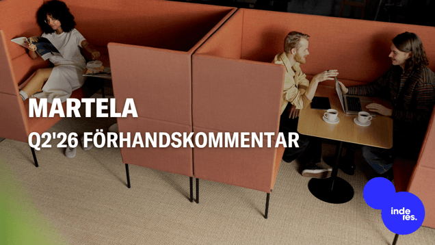 Martela Q2'26 förhandskommentar: Engångsvinst från flyttverksamhet kompenserar för operationellt resultat
