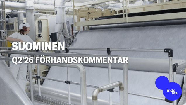 Suominen Q2'26 förhandskommentar: Omsättningstillväxt medan kostnadstrycket fortsätter