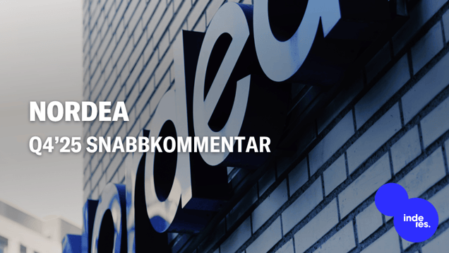 Nordea Q4’25 snabbkommentar: Låneefterfrågan och kapitalförvaltningen utvecklades väl