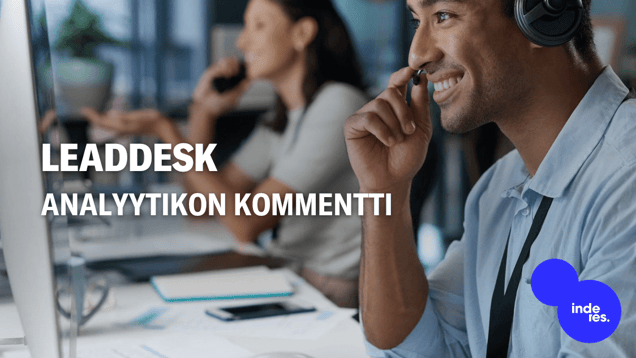 Robokommentti LeadDeskin Q2-tuloksesta