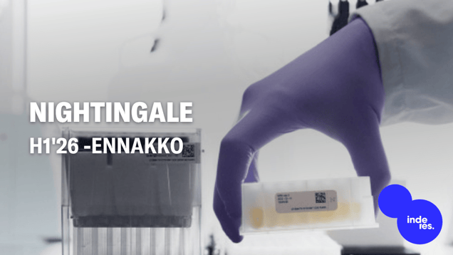 Nightingale H1'26 -ennakko: Liikevaihto nojaa vielä tutkimushankkeisiin