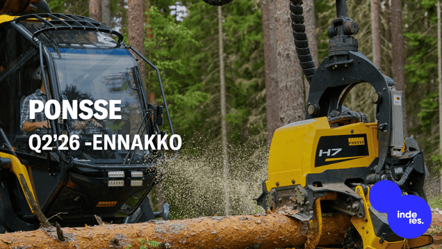 Ponsse Q2’26 -ennakko: Kysyntätilanteen vedon kestävyys tarkkailussa