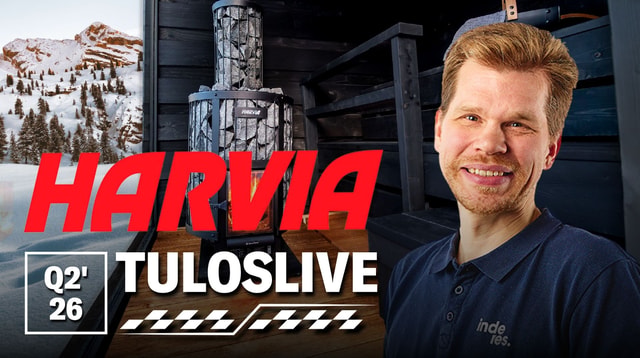 Harvia Q2'26 -tuloslive to 6.8. klo 8:55