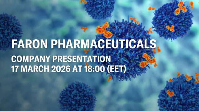 Faron Company Presentation 17.3. at 18:00 EET