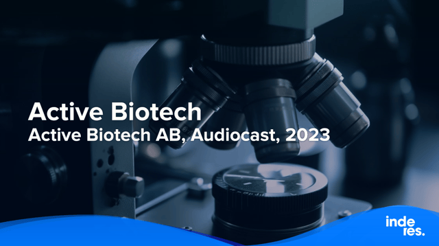 Active Biotech AB, Audiocast, 2023