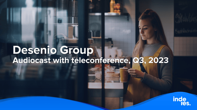 Desenio Group, Audiocast with teleconference, Q3, 2023