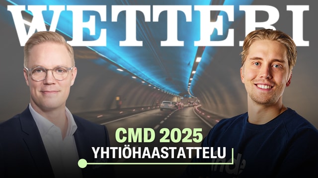 Wetteri CMD: Suuntana tuloskäänne