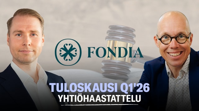 Fondia Q1'26: Suomen toiminnoissa paluu kasvu-uralle