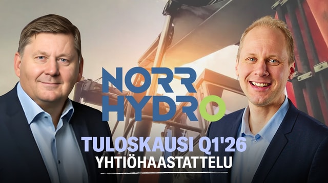 Norrhydro Q1'26: Vahva kannattavuus
