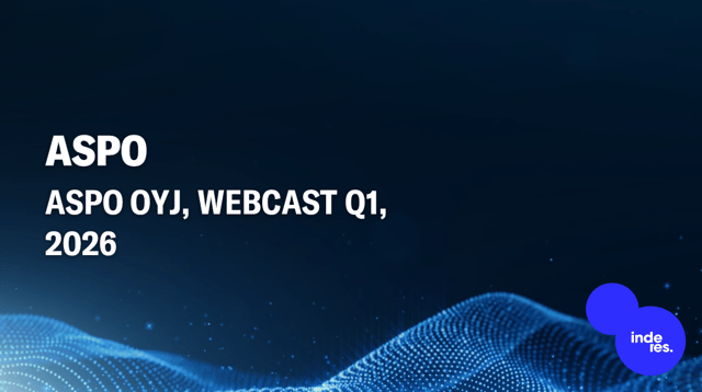 Aspo Oyj, Webcast Q1'26