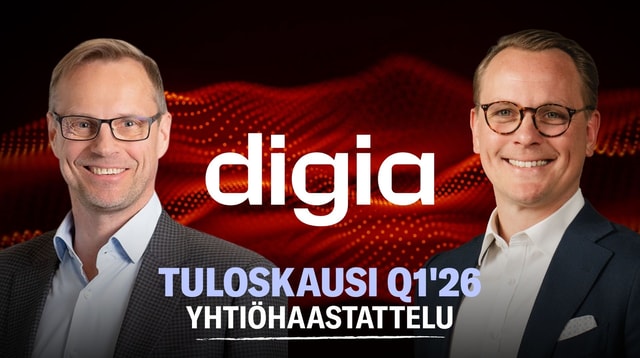Digia Q1'26: Markkinalla edelleen kaksijakoiset tunnelmat