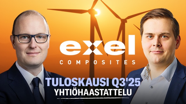 Exel Composites Q3'25: Tilaukset kasvussa