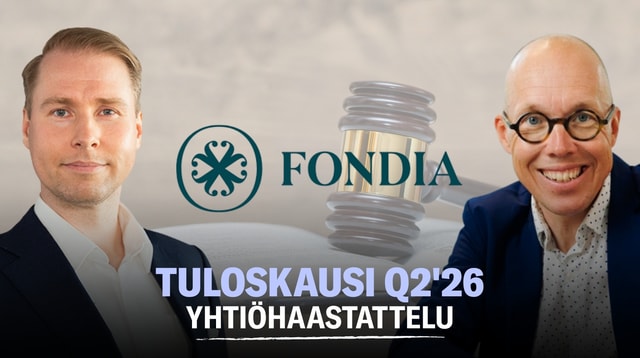 Fondia Q2'26: Kasvua kaikilla markkinoilla