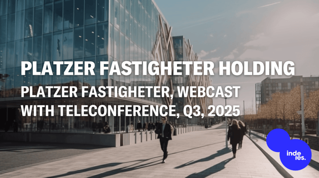 Platzer Fastigheter, Webcast, Q3'25