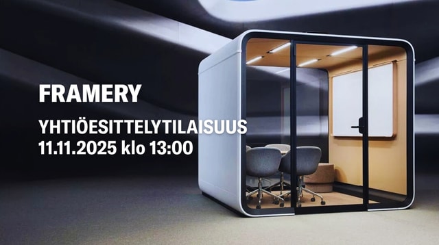 Framery yhtiöesittelytilaisuus 11.11. klo 13:00