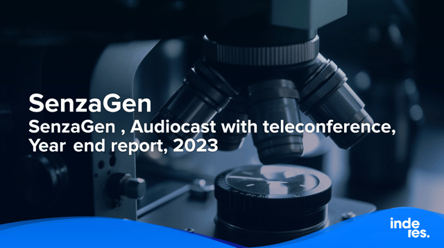 SenzaGen , Audiocast with teleconference, Year end report, 2023