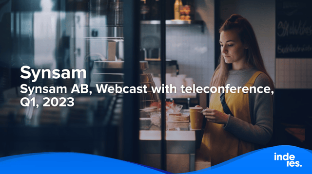 Synsam AB, Webcast with teleconference, Q1, 2023