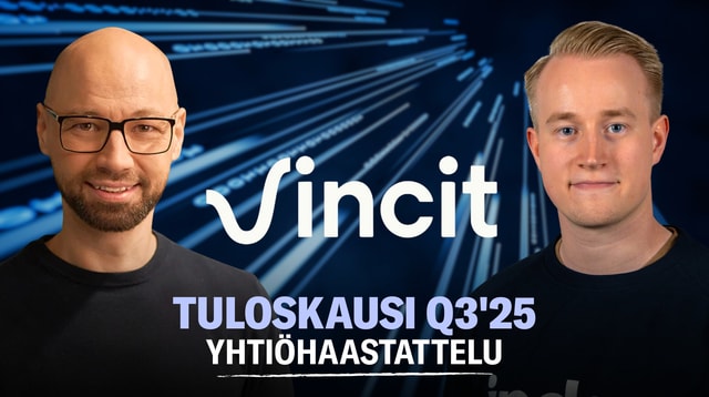 Vincit Q3'25: Haasteet keskittyvät räätälöityyn ohjelmistokehitykseen