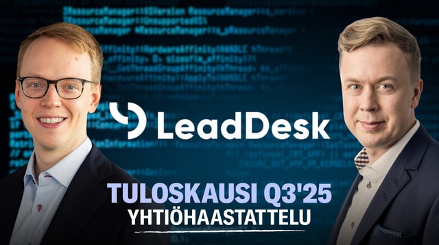 LeadDesk Q3'25: Tekoälyinvestoinneissa isoja riskejä sekä mahdollisuuksia