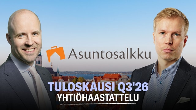 Asuntosalkku Q3'26: Uusi kvartaali, sama kaava