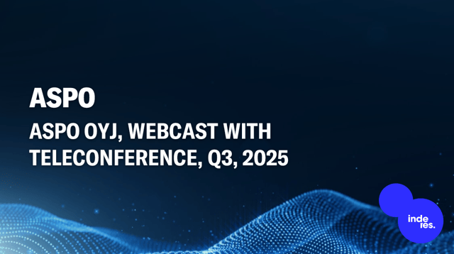 Aspo Oyj, Webcast, Q3'25