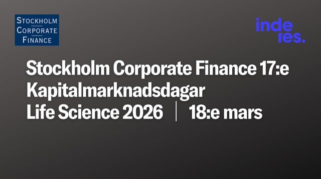Stockholm Corporate Finance 17:e Kapitalmarknadsdagar — Life Science 2026 │ 18:e mars