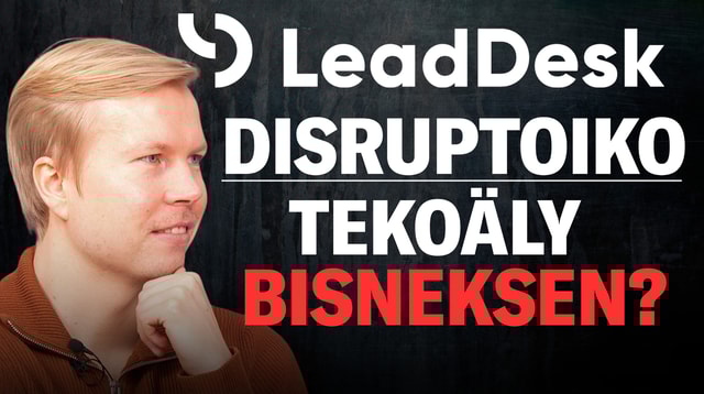 Disruptoiko tekoäly LeadDeskin?