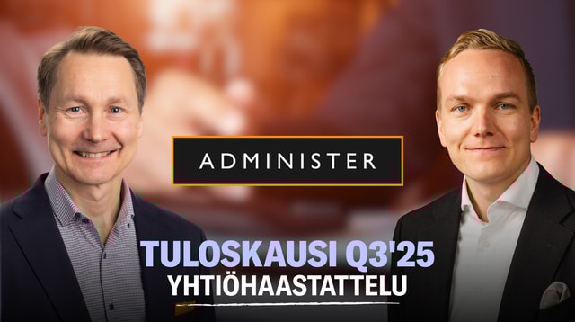 Administer Q3'25: Liikevaihdon lasku tuli yllätyksenä