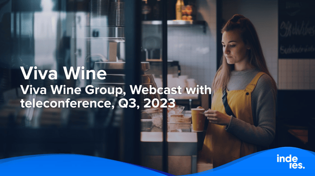 Viva Wine Group, Webcast with teleconference, Q3, 2023