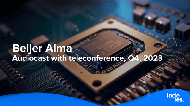 Beijer Alma, Audiocast with teleconference, Q4, 2023