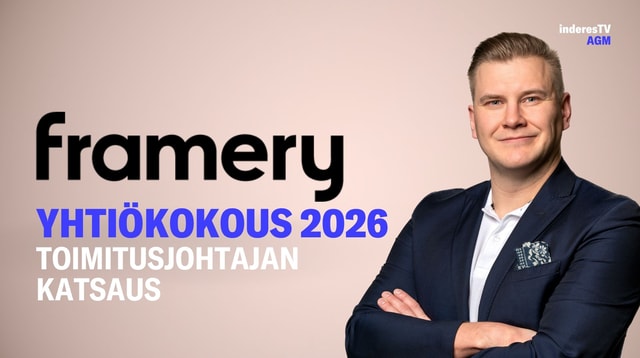 Frameryn yhtiökokous | Toimitusjohtajan katsaus 27.4.2026