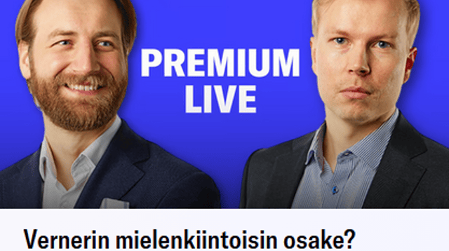 Vernerin mielenkiintoisin osake? Ja mikä Suomen taloutta vaivaa? | Inderes Premium Live 29.1.2026 klo 16:00