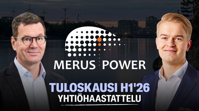 Merus Power H1'26: Kasvua tilauksissa, mutta ei vielä ylärivillä