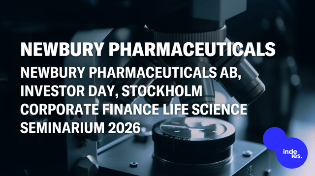 Newbury Pharmaceuticals AB, Investor Day, Stockholm Corporate Finance Life Science Seminarium 2026