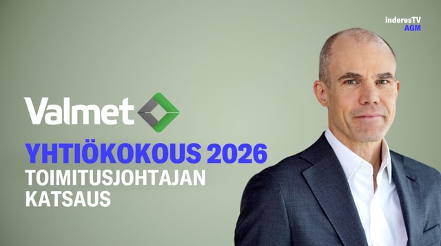 Valmetin yhtiökokous | Toimitusjohtajan katsaus 25.3.2026
