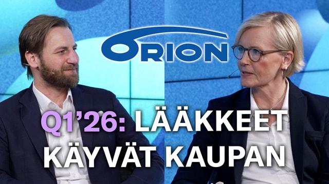 Orion Q1’26: Strategian mukaista kasvua