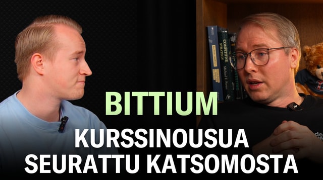 Bittium: Kurssinousua seurattu katsomosta