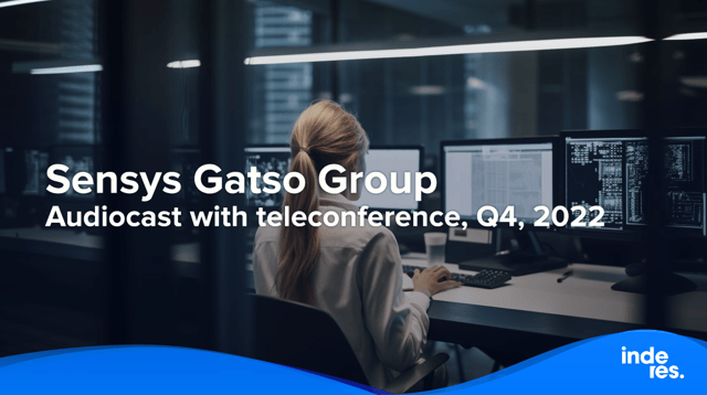 Sensys Gatso Group, Audiocast with teleconference, Q4, 2022